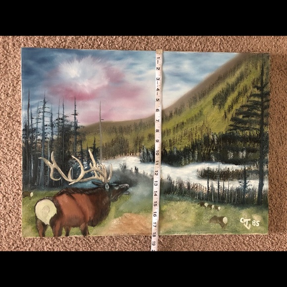 🖼Vintage 1985 Original Oil/Acrylic Canvas -Signed-Archive Reference- landscape - Picture 7 of 16